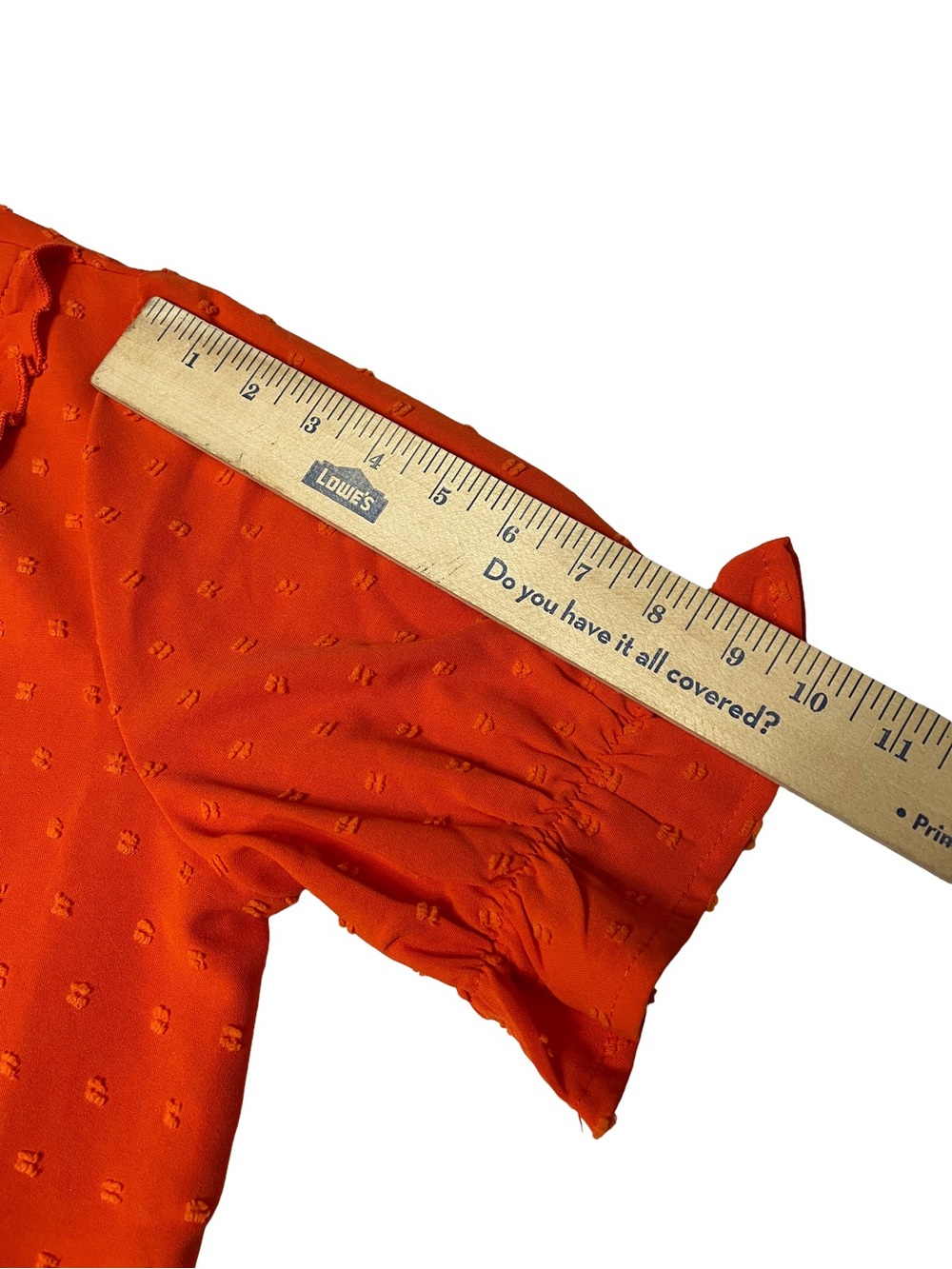 Orange Ruffled Blouse. - Picture 5 of 7